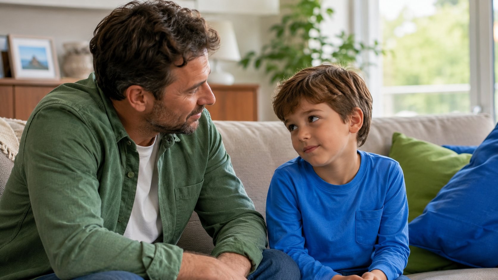 A child listening to Spanish at home without speaking it